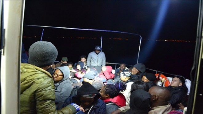 İzmir de 77 düzensiz göçmen yakalandı