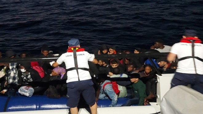 İzmir de 116 kaçak göçmen yakalandı
