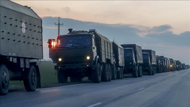 5 kilometrelik Rus askeri konvoyu Kiev e ilerliyor