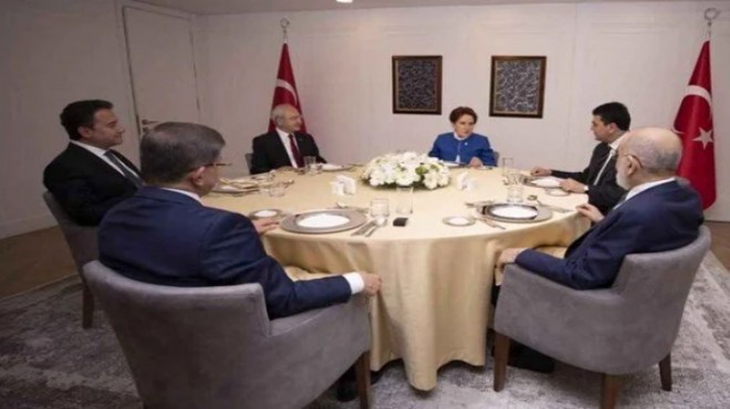 6 lı masa: Erdoğan ın adaylığı mümkün değil!