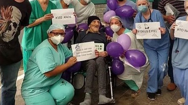 9 aylıkken İspanyol gribini, 102 yaşında corona virüsü yendi
