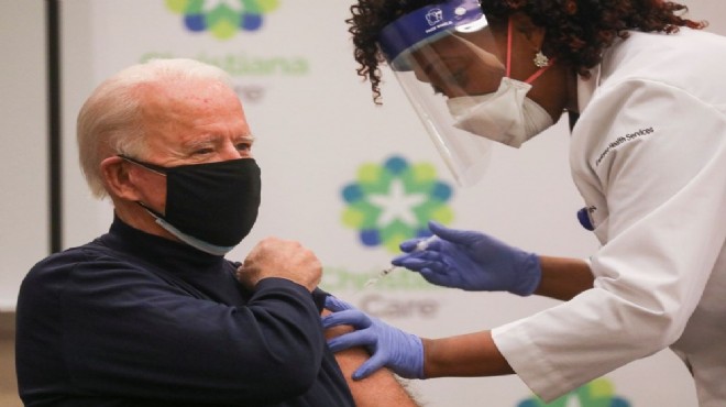 ABD başkanlığına seçilen Biden aşıyı yaptırdı