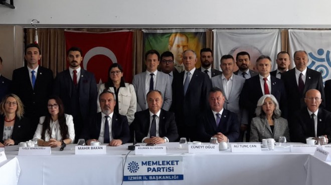 Adaylarını tanıtan Memleket Partisi nden CHP ye  Taşkın  tepkisi,  İzmir de 3.parti  iddiası!