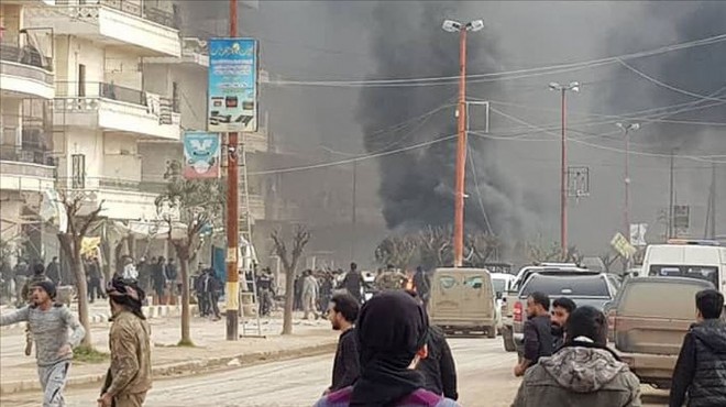 Afrin de bomba yüklü tanker patladı: 8 ölü