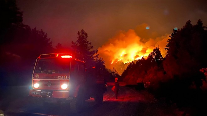 Akseki deki orman yangınında 1 kişi hayatını kaybetti