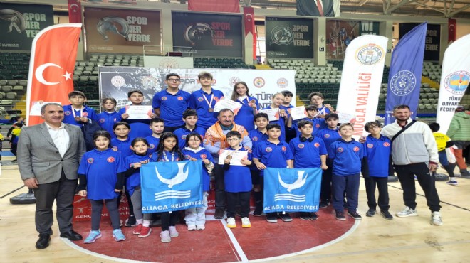 Aliağa'nın gururları Muğla'dan 8 Türkiye derecesiyle döndü