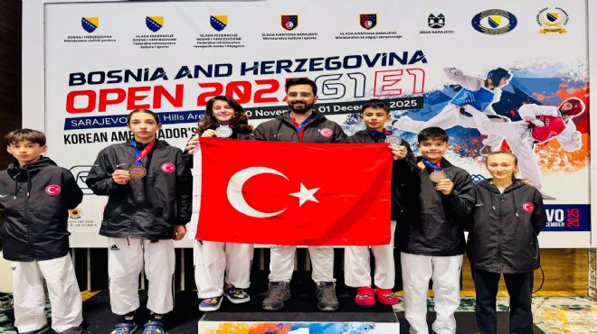 Aliağalı taekwondoculardan 4 madalya birden