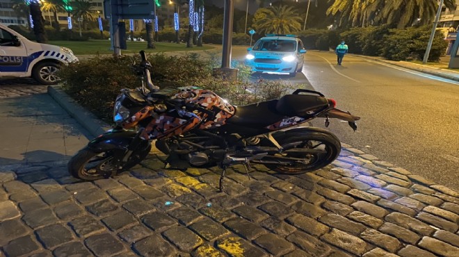 Alkollü sürücü kaçarken motosikletle polise çarptı!