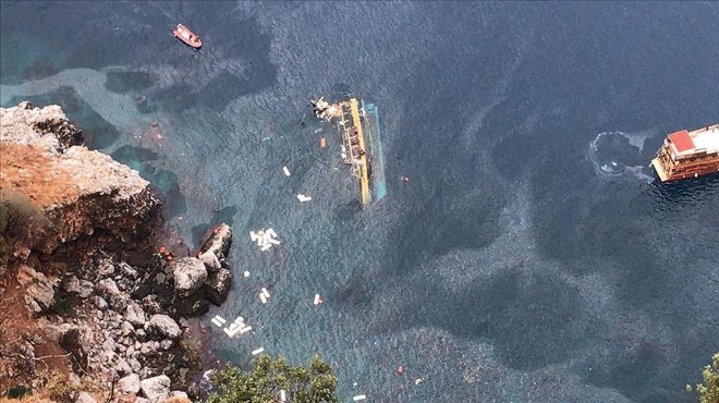 Antalya da tur teknesi battı:1 ölü