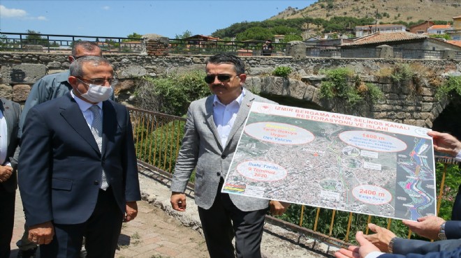 Bakan Pakdemirli den İzmir de  Antik Kanal Projesi ne yerinde inceleme