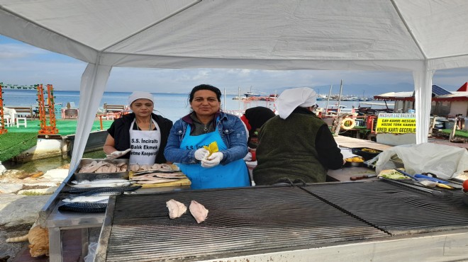 Balık ekmekçi kadınlardan  Bir Kira Bir Yuva desteği