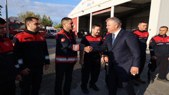 Balkan, İtfaiye Haftası'nda itfaiyecilerle buluştu