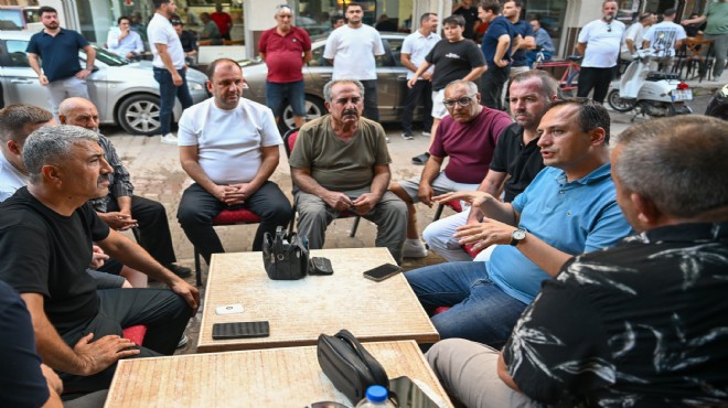 Başkan Eşki'den Çamdibi'nde esnaf turu
