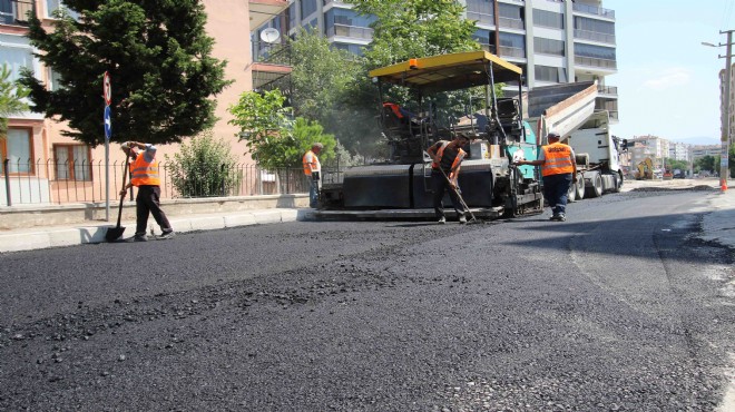 Bayraklı sokaklarına 45 bin ton asfalt!