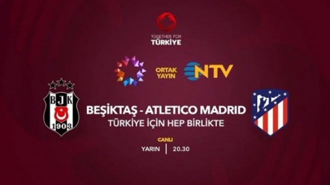 Beşiktaş ile Atletico Madrid dayanışma için sahada!