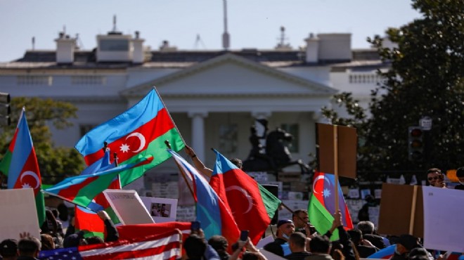 Beyaz Saray önünde Azerbaycan a destek mitingi