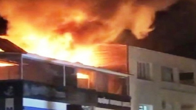 Bodrum da korkutan otel yangını!