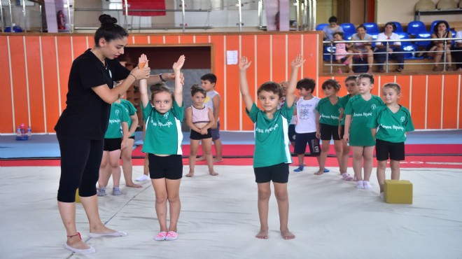 Bornova’da cimnastik kurslarına yoğun ilgi