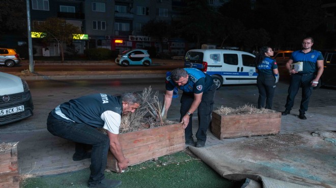Bornova'da gece yarısı zabıta operasyonu!