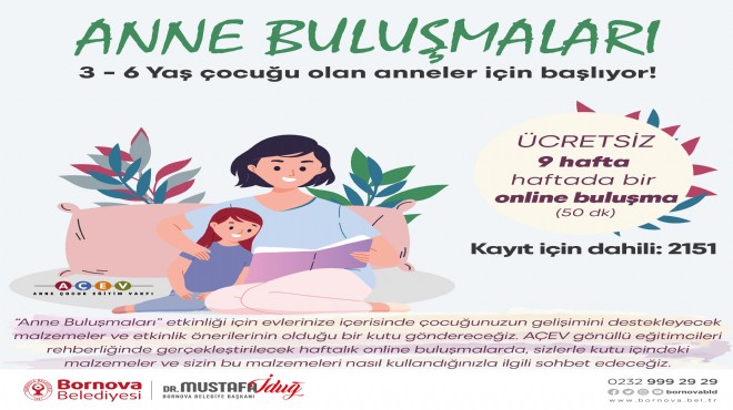 Bornovalı annelere online eğitim