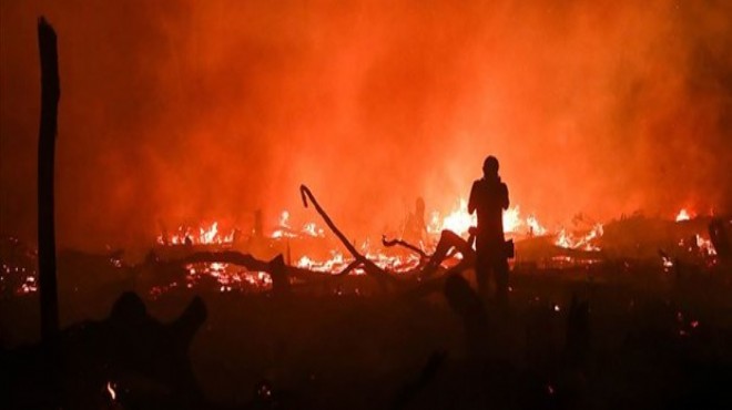 Brezilya da 10 günde 8 bin yangın çıktı