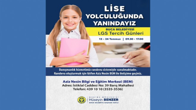 Buca'da öğrencilere LGS tercih desteği