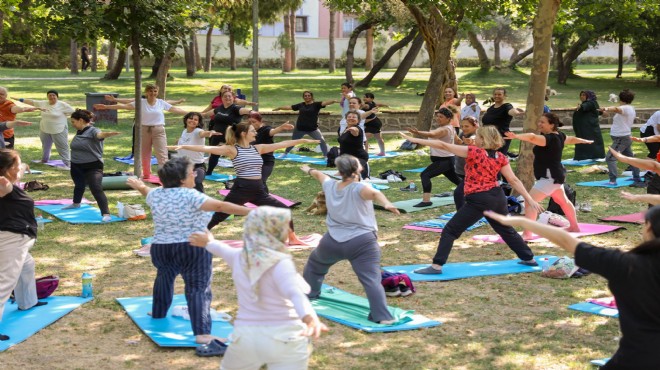Buca'da yoga ve pilates dersleri açık havaya taşındı