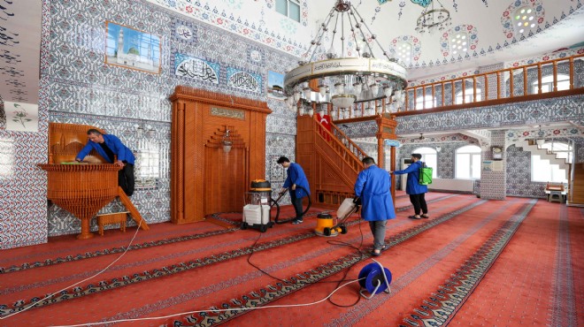 Buca’da ibadethanelere Ramazan temizliği