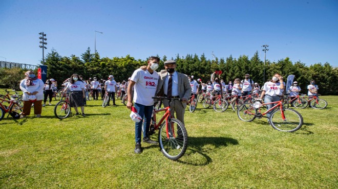 Büyükşehir den gönüllü gençlere 102 bisiklet
