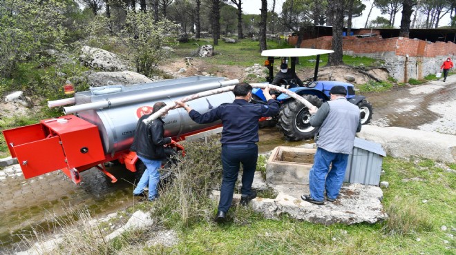 Büyükşehir den orman köylerine su tankeri desteği