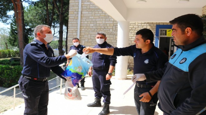 ÇEŞKA dan belediye personeline maske desteği