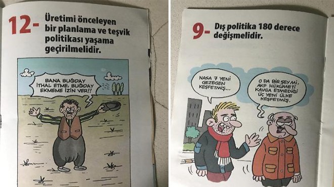 CHP İzmir Gençlik  karikatürlerle 13 çözüm maddesi  için sahada!