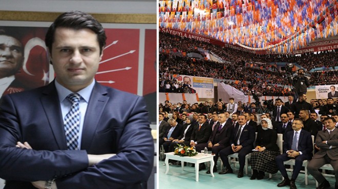 CHP İl Başkanı Yücel den  AK Parti Aday Tanıtım Toplantısı  için çarpıcı çıkış!