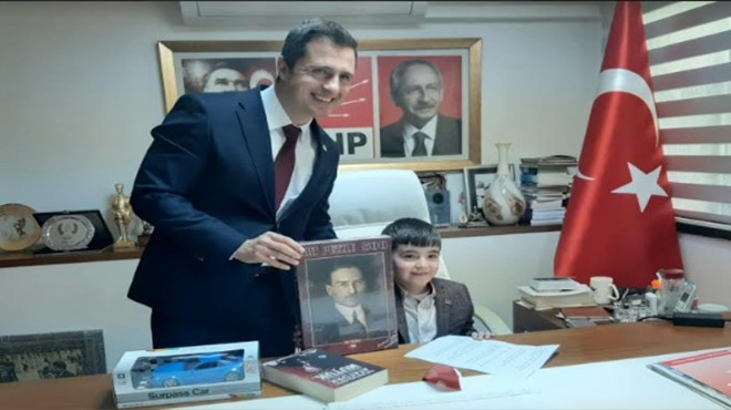 CHP İzmir de minik başkandan  çocuk işçi  çağrısı!