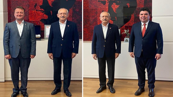 CHP de İzmirli iki başkandan  Lider e ziyaret ve rapor!