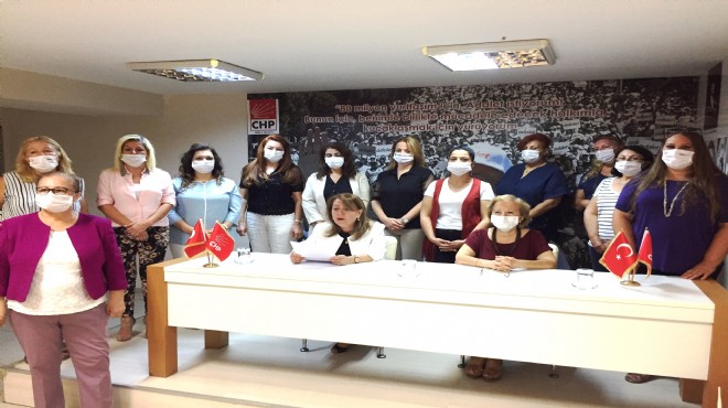 CHP li Kadınlar İzmir den haykırdı: İstanbul Sözleşmesi yaşatır!