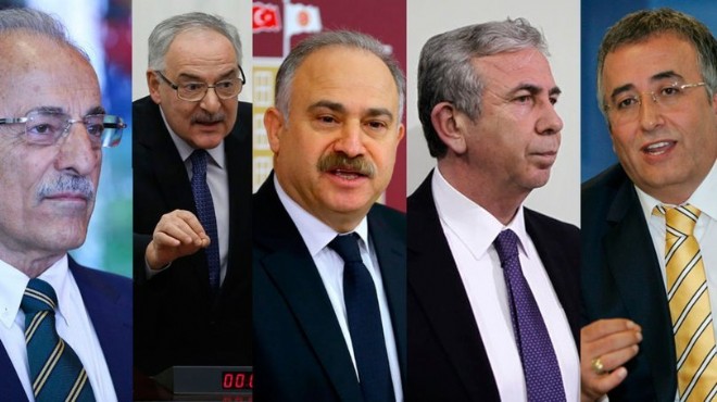CHP nin Ankara için 5 adayı!