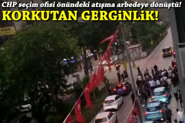 CHP'nin İzmir'deki seçim üssü önünde korkutan gerginlik!
