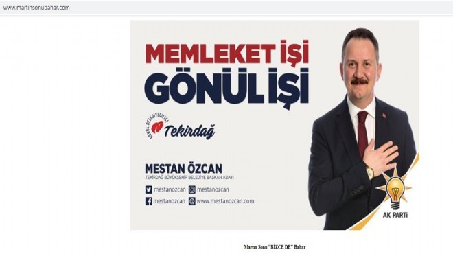 CHP sloganının sitesini AK Partili aday aldı