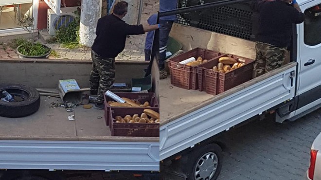 Çeşme de  ekmek dağıtımı  tartışması: AK Parti nin foto-iddiasına CHP den sert yanıt!