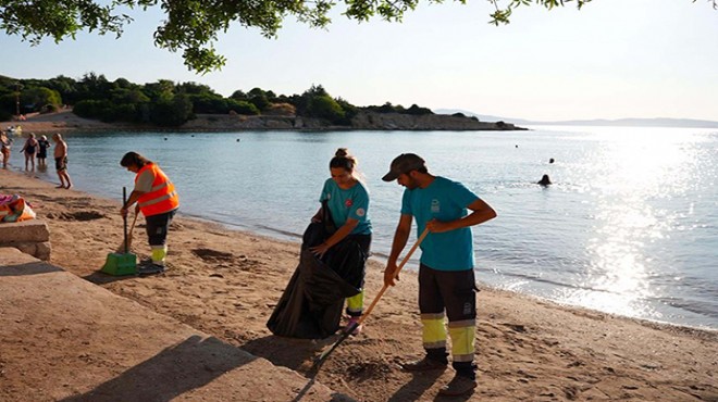 Çeşme'de yaz yoğunluğu: Atık miktarı 2 katına çıktı