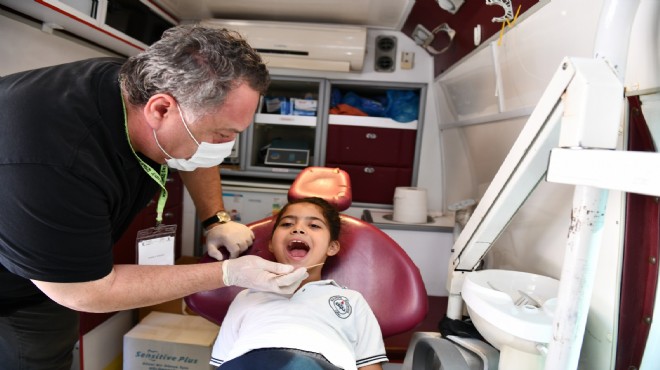 Çiğlili çocuklara ağız ve diş sağlığı taraması
