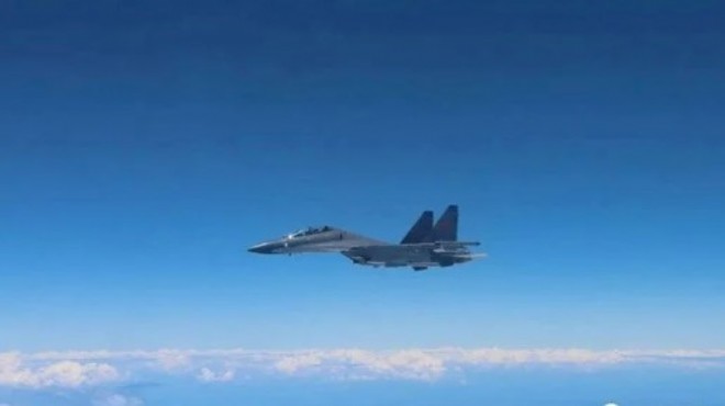 Çin den Tayvan etrafında 39 savaş uçağı ve 13 gemi