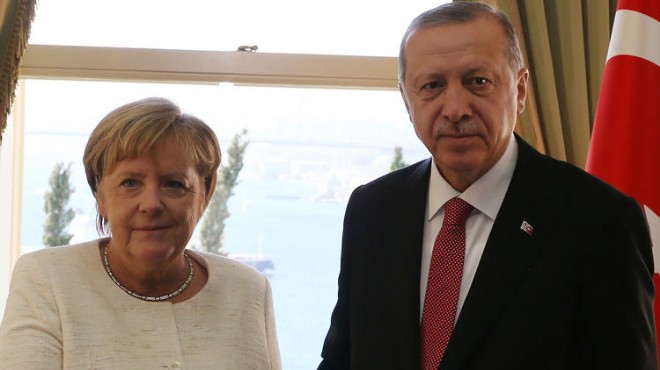 Cumhurbaşkanı Erdoğan, Merkel’i kabul etti