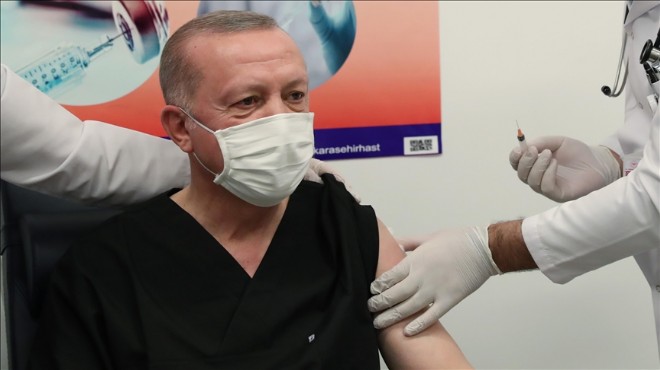 Cumhurbaşkanı Erdoğan aşının ikinci dozunu yaptırdı