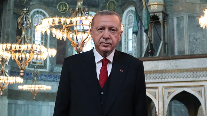 Cumhurbaşkanı Erdoğan dan Ayasofya paylaşımı