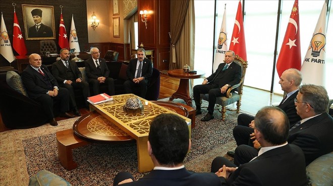 Cumhurbaşkanı Erdoğan ile Destici den 1 saatlik görüşme