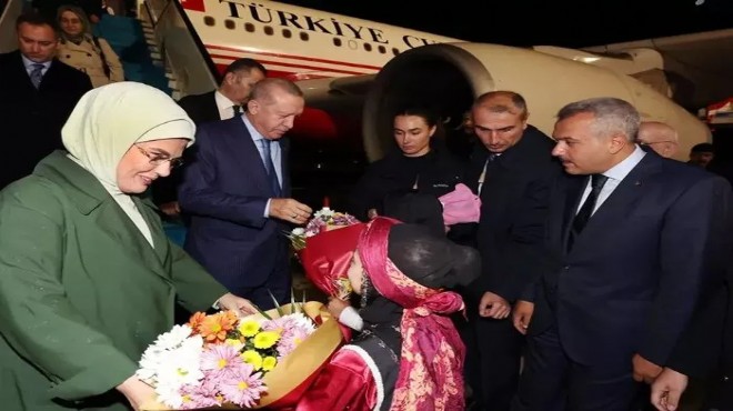 Cumhurbaşkanı Erdoğan, memleketi Rize'de