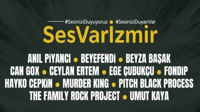Depremzedeler için 'Ses Var İzmir'