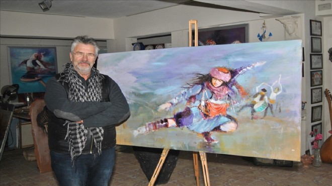 Efe kültürünü tablolarıyla dünyaya tanıtıyor